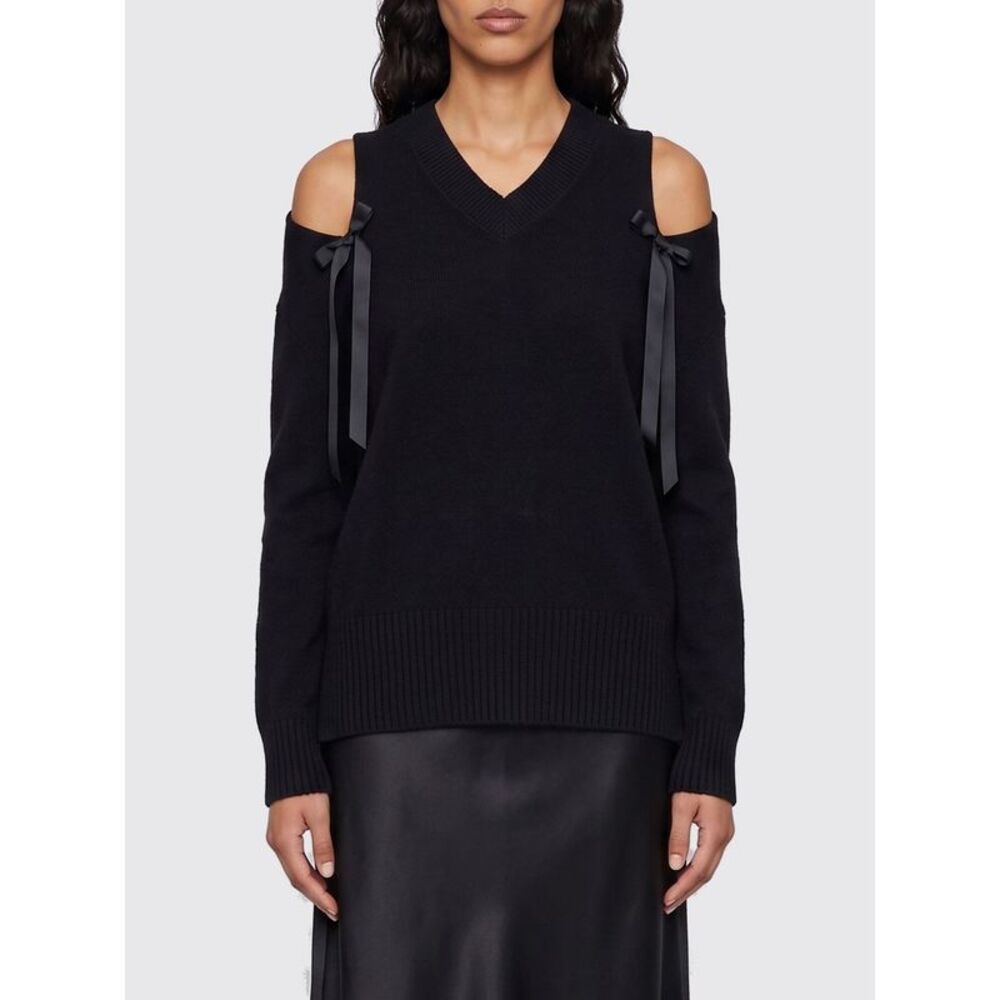 Simone Rocha Women Simone Rocha Cashmere V-Neck Sweater With Cut-Out Shoulders